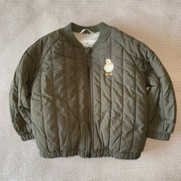 Konges Sloejd — Green Duckie Bomber Toddler Jacket - Picture 1 of 5